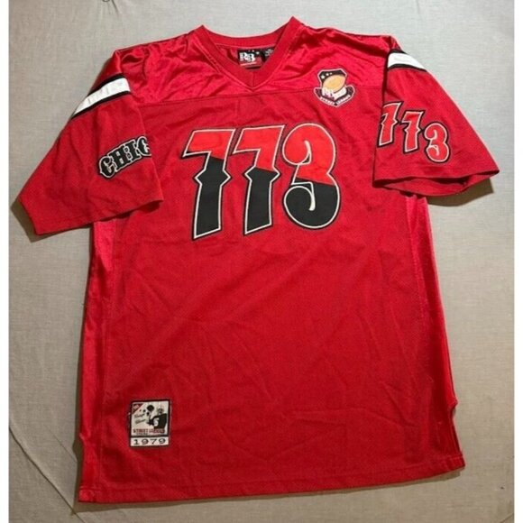 Raw Blue Other - Chicago RB Street Ball Head Hunters #773 Jersey Mens 2XL Red Short Sleeve.